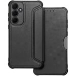 Tel1 Samsung Galaxy S24 5G Razor Carbon Θήκη Βιβλίο - Black
