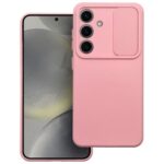 Forcell Samsung Galaxy S24 5G Slide Θήκη Σιλικόνης - Light Pink