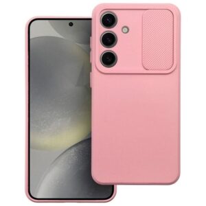 Forcell Samsung Galaxy S24 5G Slide Θήκη Σιλικόνης - Light Pink