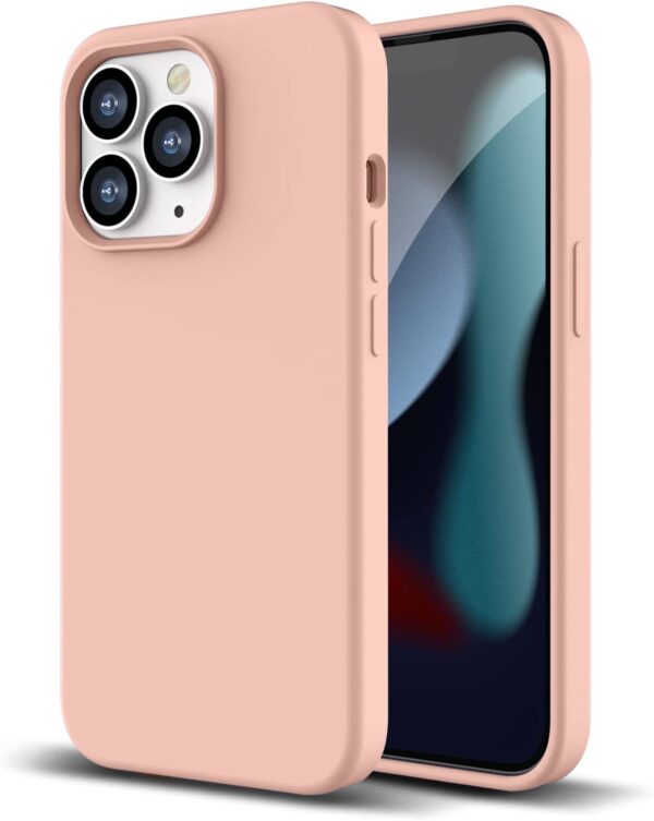 iPhone 13 Pro Θήκη Σιλικόνης Καφέ Soft Touch Silicone Rubber Soft Case Coffee
