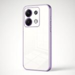 Forcell Xiaomi Redmi Note 13 5G Plating Fine Hole Θήκη Με Πλαίσιο Σιλικόνης Διάφανη - Purple