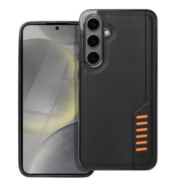 Forcell Samsung Galaxy S24 5G Σκούρο Milano Θήκη Σιλικόνης - Black