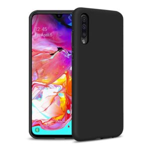Forcell Samsung Galaxy A70 Matte Θήκη Σιλικόνης - Black