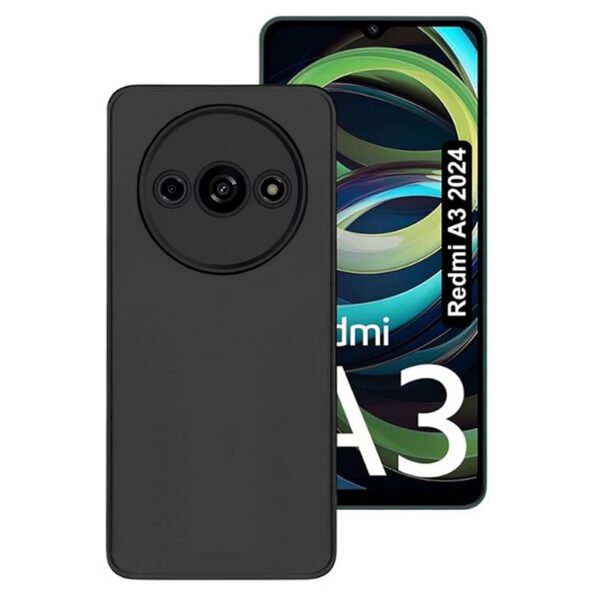 Forcell Xiaomi Redmi A3 Soft Touch Θήκη Σιλικόνης - Black