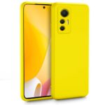 Forcell Xiaomi 12 / 12X Soft Touch Θήκη Σιλικόνης - Yellow