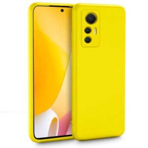Forcell Xiaomi 12 / 12X Soft Touch Θήκη Σιλικόνης - Yellow