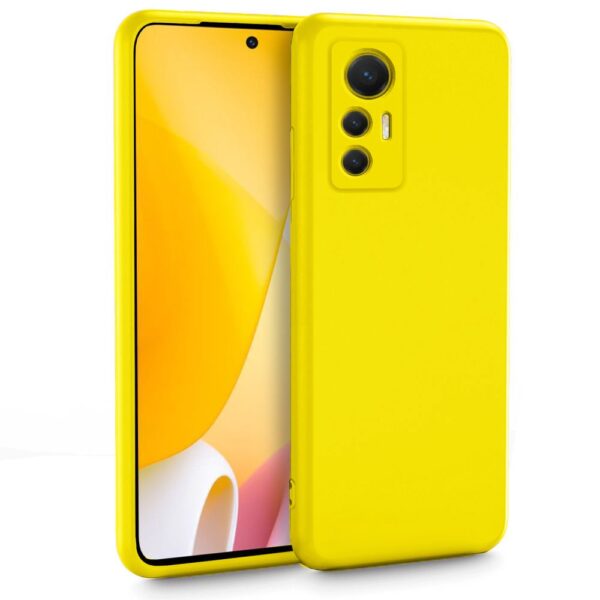 Forcell Xiaomi 12 / 12X Soft Touch Θήκη Σιλικόνης - Yellow