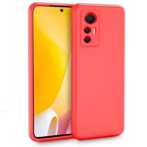 Forcell Xiaomi 12 / 12X Soft Touch Θήκη Σιλικόνης - Red