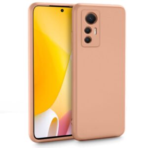 Forcell Xiaomi 12 / 12X Soft Touch Θήκη Σιλικόνης - Beige