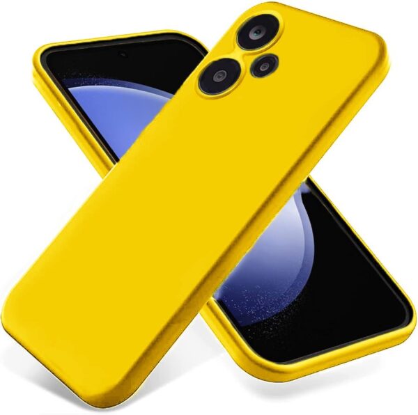 Forcell Xiaomi Redmi 13C 5G Matt Θήκη Σιλικόνης - Yellow