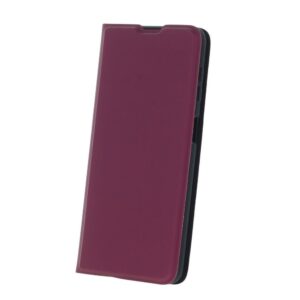 Tel1 Xiaomi Redmi Note 13 5G Smart Soft Θήκη Βιβλίο - Burgundy