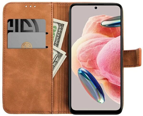 Xiaomi Redmi Note 12 4G Θήκη Βιβλίο Καφέ Tender Book Case Brown
