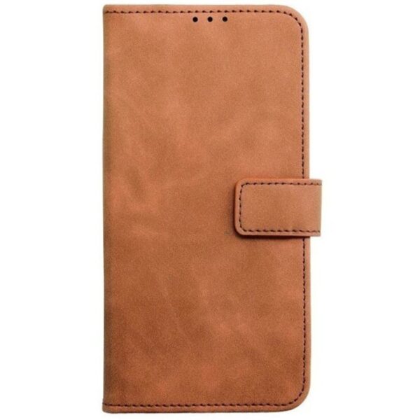 Tel1 Xiaomi Redmi Note 10 Pro NFC Tender Θήκη Βιβλίο - Brown