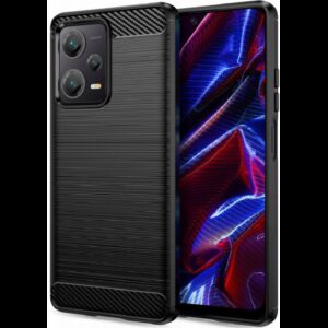 Forcell Xiaomi Redmi Note 12 5G / Xiaomi Poco X5 5G Carbon Fiber Θήκη Σιλικόνης - Black