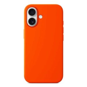 Forcell iPhone 16 Soft Touch Θήκη Σιλικόνης - Orange