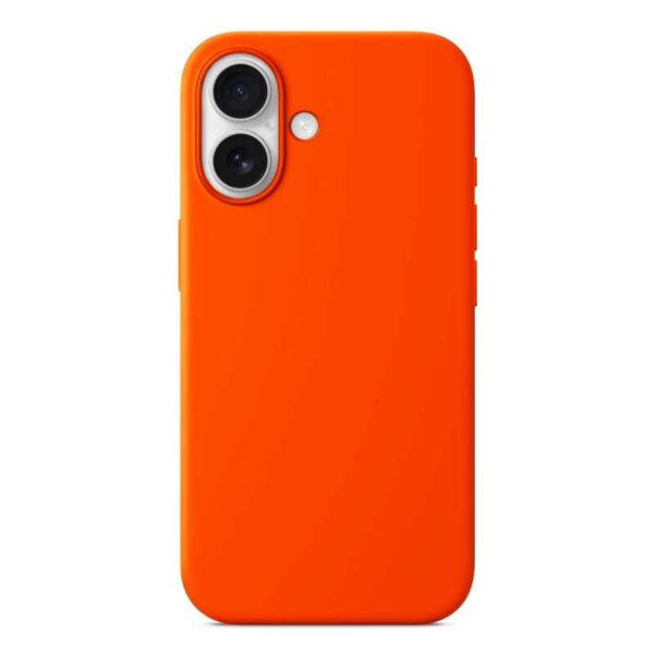 Forcell iPhone 16 Soft Touch Θήκη Σιλικόνης - Orange Forcell iPhone 16 Soft Touch Θήκη Σιλικόνης - Orange