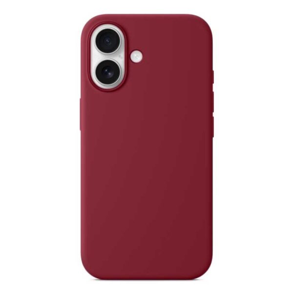 Forcell iPhone 16 Soft Touch Θήκη Σιλικόνης - Bordaeux