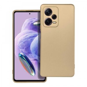 Forcell Xiaomi Redmi Note 12 Pro Plus 5G Metallic Θήκη Σιλικόνης - Gold