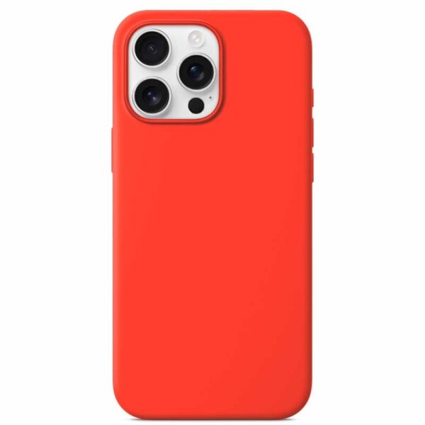 Forcell iPhone 16 Pro Max Soft Touch Θήκη Σιλικόνης - Orange