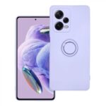 Forcell Xiaomi Redmi Note 12 5G Ring Holder Θήκη Σιλικόνης - Violet