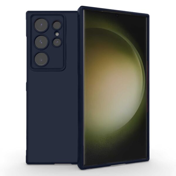 Forcell Samsung Galaxy S24 Ultra 5G Soft Touch Θήκη Σιλικόνης - Dark Blue