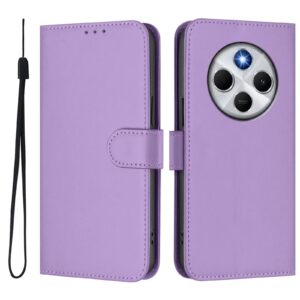 Tel1 Xiaomi Redmi 14C 4G Skin Feel Solid Color Θήκη Βιβλίο - Lavender Purple