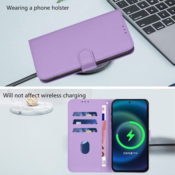 Tel1 Xiaomi Redmi 14C 4G Skin Feel Solid Color Θήκη Βιβλίο - Lavender Purple