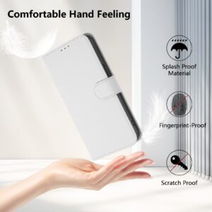 Tel1 Xiaomi Redmi 14C 4G Skin Feel Solid Color Θήκη Βιβλίο - White