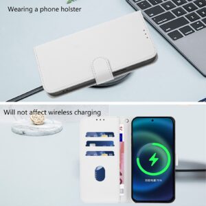 Tel1 Xiaomi Redmi 14C 4G Skin Feel Solid Color Θήκη Βιβλίο - White