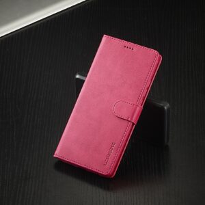 LC.IMEEKE Xiaomi Redmi Note 13 Pro 5G Calf Texture Leather Θήκη Βιβλίο - Red