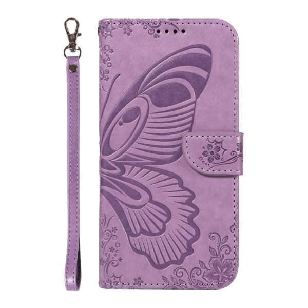 Tel1 Θήκη Xiaomi Redmi 14C 4G Butterfly Embossed Θήκη Βιβλίο - Purple