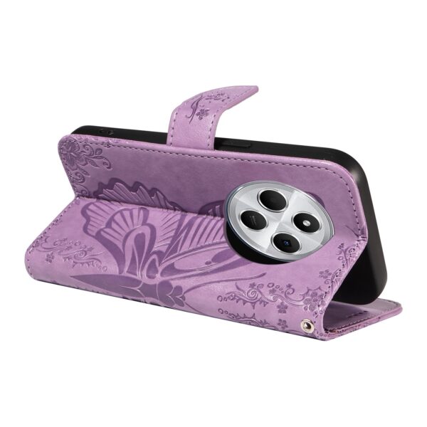 Tel1 Θήκη Xiaomi Redmi 14C 4G Butterfly Embossed Θήκη Βιβλίο - Purple