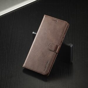 LC.IMEEKE Xiaomi Redmi Note 13 Pro 5G Calf Texture Leather Θήκη Βιβλίο - Brown