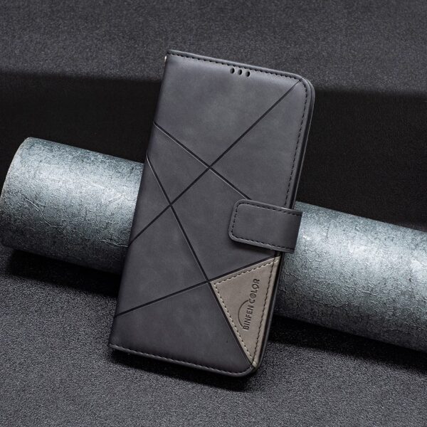 Tel1 Xiaomi Redmi Note 13 Pro 5G Magnetic Buckle Rhombus Θήκη Βιβλίο - Black