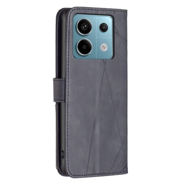 Tel1 Xiaomi Redmi Note 13 Pro 5G Magnetic Buckle Rhombus Θήκη Βιβλίο - Black