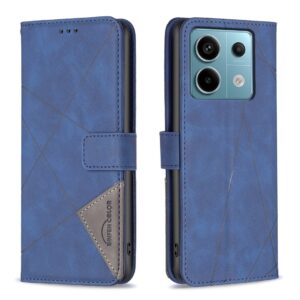 Tel1 Xiaomi Redmi Note 13 Pro 5G Magnetic Buckle Rhombus Θήκη Βιβλίο - Blue