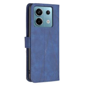 Tel1 Xiaomi Redmi Note 13 Pro 5G Magnetic Buckle Rhombus Θήκη Βιβλίο - Blue