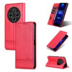 AZNS Xiaomi Redmi 14C 4G Calf Texture Flip Θήκη Βιβλίο - Red
