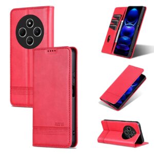 AZNS Xiaomi Redmi 14C 4G Calf Texture Flip Θήκη Βιβλίο - Red