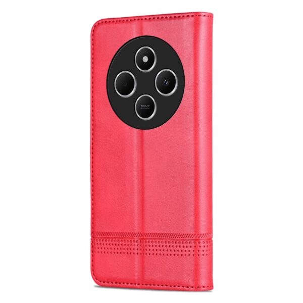 AZNS Xiaomi Redmi 14C 4G Calf Texture Flip Θήκη Βιβλίο - Red
