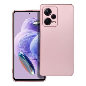 Forcell Xiaomi Redmi Note 12 Pro Plus 5G Metallic Θήκη Σιλικόνης - Pink