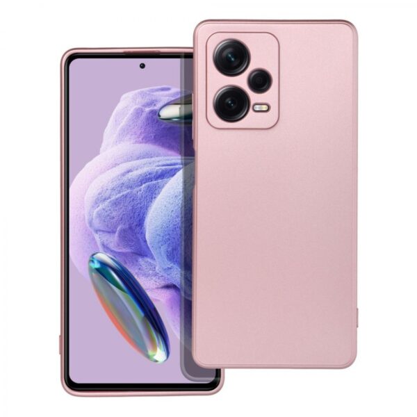 Forcell Xiaomi Redmi Note 12 Pro Plus 5G Metallic Θήκη Σιλικόνης - Pink