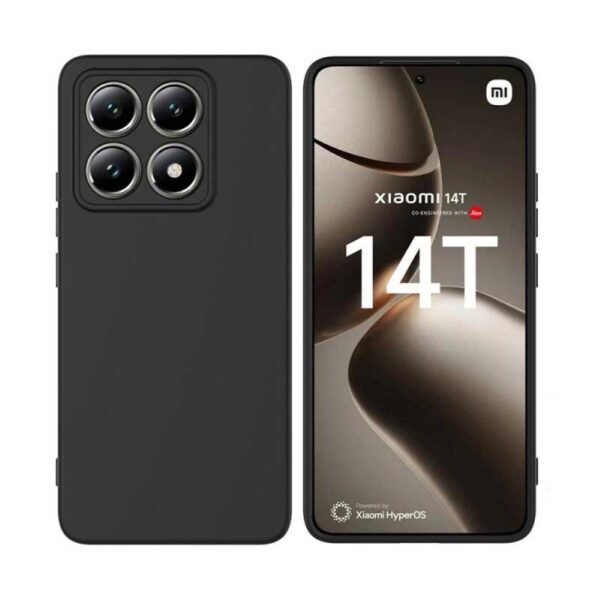 Forcell Xiaomi 14T 5G Matt Θήκη Σιλικόνης - Black