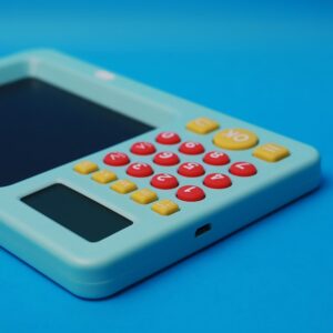 Παιδικός πίνακας γραφής με αριθμομηχανή Maxlife Writing Board with Math Games MXWB-01 Blue