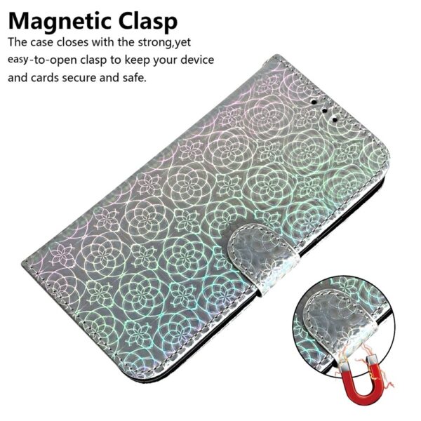 Tel1 Xiaomi Redmi 14C 4G / Poco C75 Colorful Magnetic Buckle Θήκη Βιβλίο - Silver