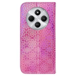 Tel1 Xiaomi Redmi 14C 4G / Poco C75 Colorful Magnetic Buckle Θήκη Βιβλίο - Pink