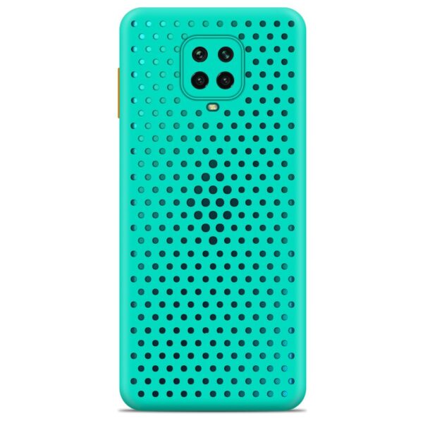 Forcell Xiaomi Redmi Note 9S / 9 Pro / 9 Pro Max Breath Colored Buttons Θήκη Σιλικόνης - Mint