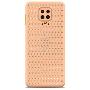 Forcell Xiaomi Redmi Note 9S / 9 Pro / 9 Pro Max Breath Colored Buttons Θήκη Σιλικόνης - Salmon