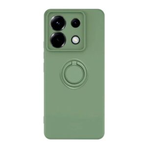 Forcell Xiaomi Redmi Note 13 5G Ring Holder Θήκη Σιλικόνης - Pastel Green
