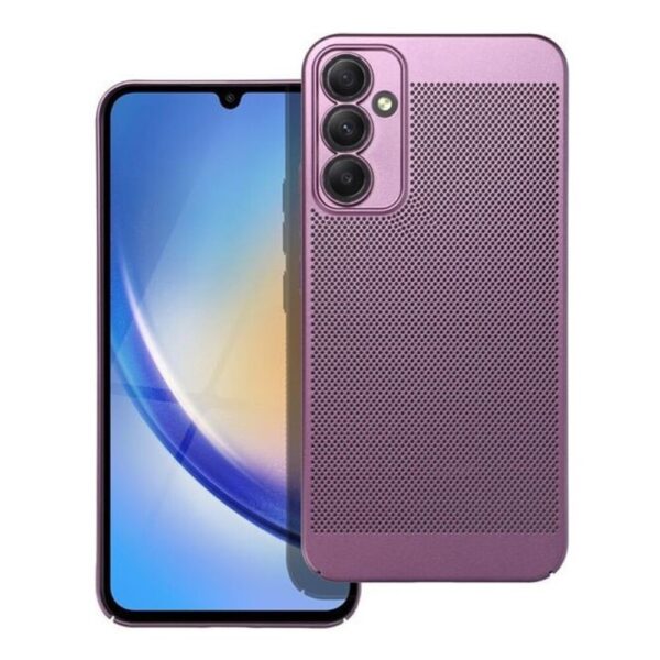 Forcell Samsung Galaxy A34 5G Breezy Θήκη Σιλικόνης - Purple